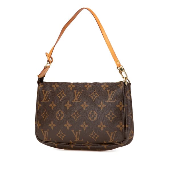 Pre-owned Louis Vuitton Monogram Pochette Accessoires Brown
