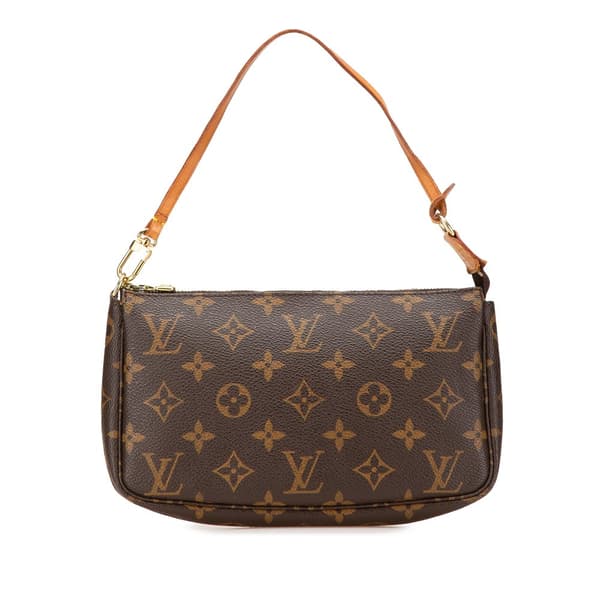 Pre-owned Louis Vuitton Monogram Pochette Accessoires Brown