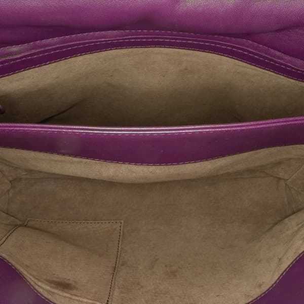 Pre-owned Bottega Veneta Medium Nappa Intrecciato Olimpia Shoulder Bag Purple