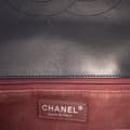 Miniatyrbild 6 av 10: Pre-owned Chanel Jumbo Classic Chevron Lambskin Double Stitch Single Flap Black