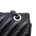 Miniatyrbild 9 av 10: Pre-owned Chanel Jumbo Classic Chevron Lambskin Double Stitch Single Flap Black