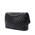 Miniatyrbild 2 av 10: Pre-owned Chanel Jumbo Classic Chevron Lambskin Double Stitch Single Flap Black