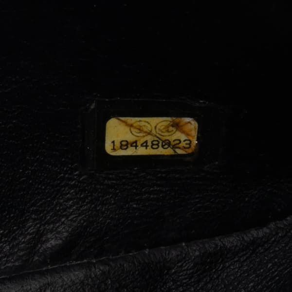Pre-owned Chanel Medium Quilted Patent and Lambskin Classic Twist Flap Black