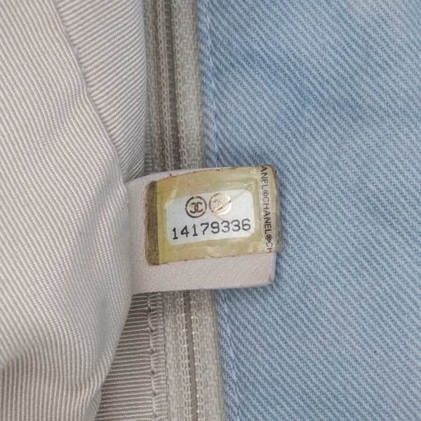 Pre-owned Chanel Jumbo Denim Canebiers Net Flap Blue
