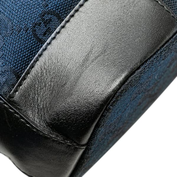 Pre-owned Gucci GG Canvas Shoulder Bag Blue