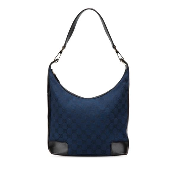 Pre-owned Gucci GG Canvas Shoulder Bag Blue