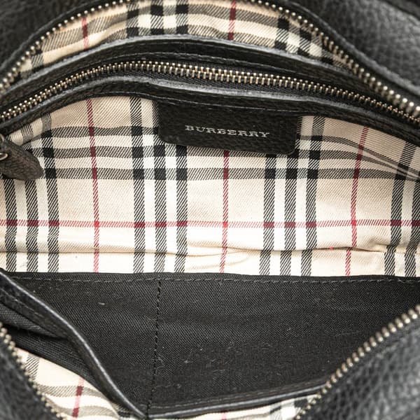 Pre-owned Burberry Leather Shoulder Bag Black
