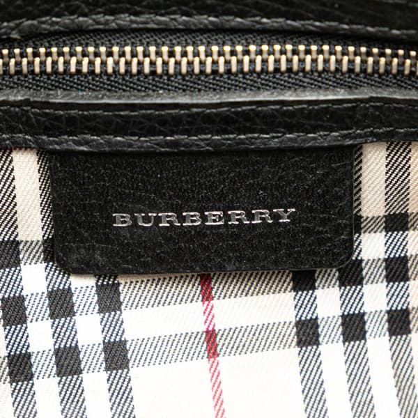 Pre-owned Burberry Leather Shoulder Bag Black