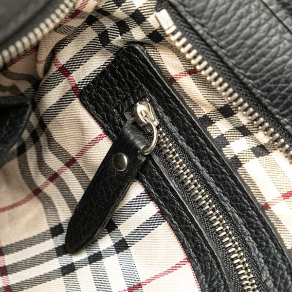 Pre-owned Burberry Leather Shoulder Bag Black