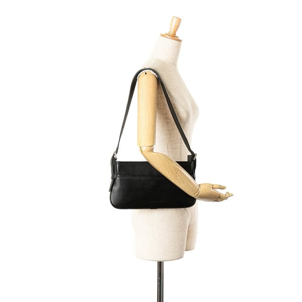 Pre-owned Burberry Leather Shoulder Bag Black