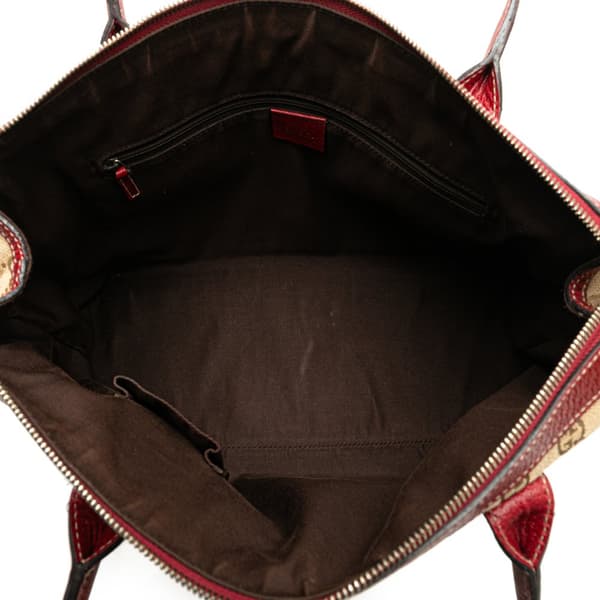 Pre-owned Gucci GG Canvas Princy Shoulder Bag Brown