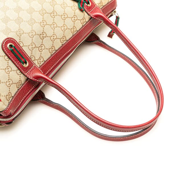 Pre-owned Gucci GG Canvas Princy Shoulder Bag Brown