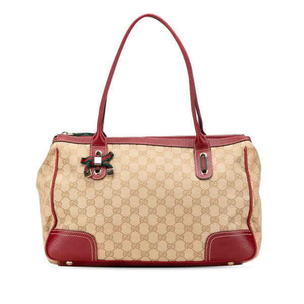 Pre-owned Gucci GG Canvas Princy Shoulder Bag Brown