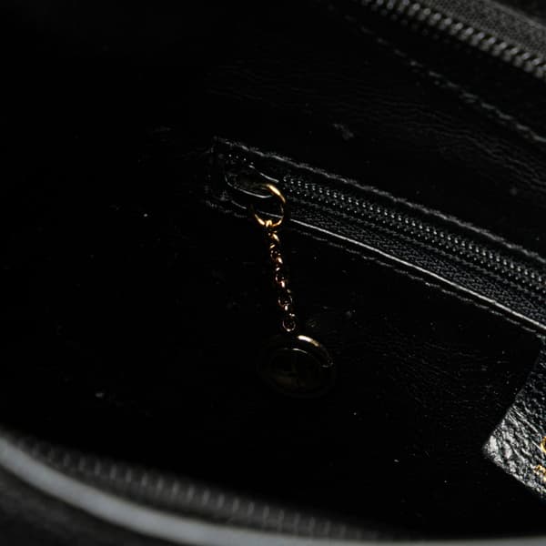 Pre-owned Gucci Bamboo Leather Shoulder Bag Black