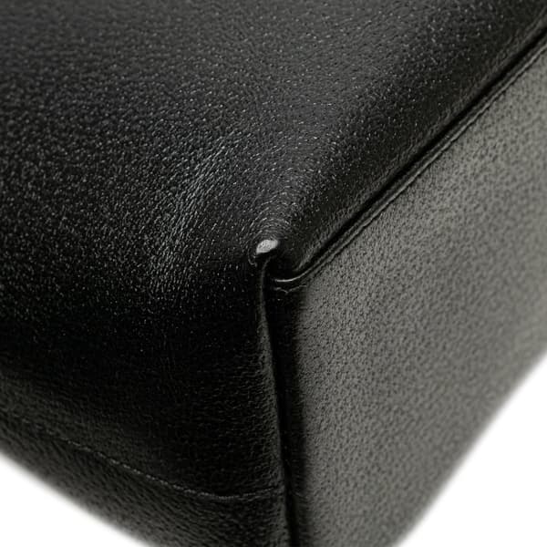 Pre-owned Gucci Bamboo Leather Shoulder Bag Black