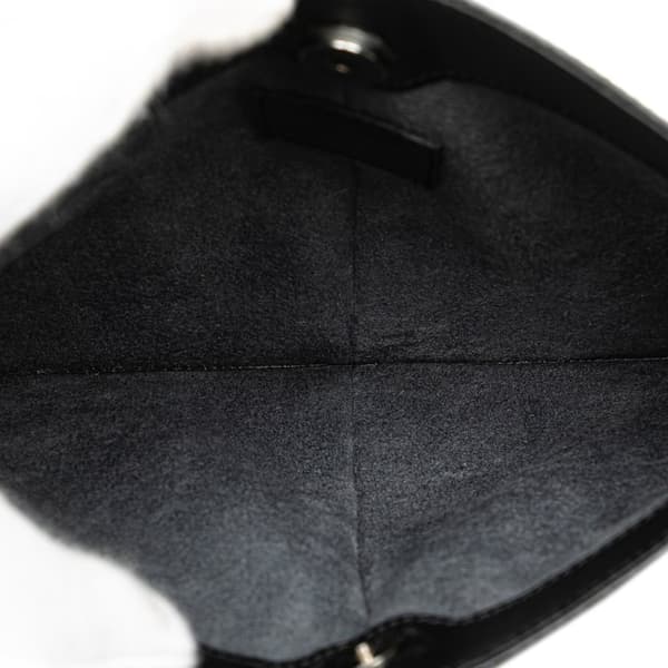 Pre-owned Louis Vuitton Epi Demi Lune Pochette Black