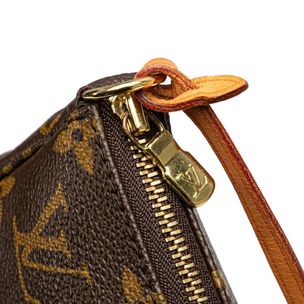 Pre-owned Louis Vuitton Monogram Pochette Accessoires Brown