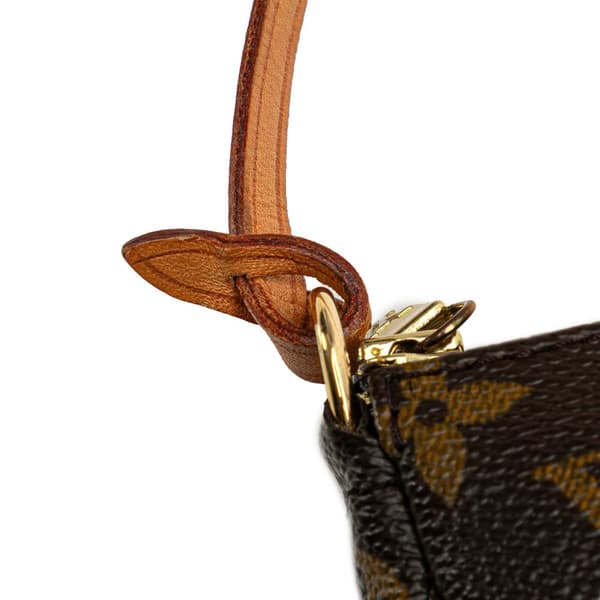 Pre-owned Louis Vuitton Monogram Pochette Accessoires Brown