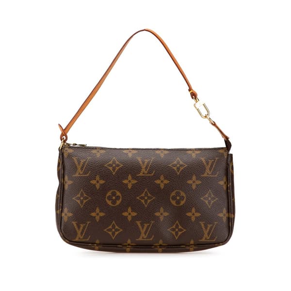 Pre-owned Louis Vuitton Monogram Pochette Accessoires Brown