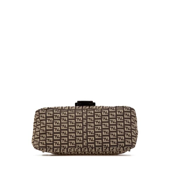Pre-owned Fendi Zucchino Canvas Mamma Forever Brown