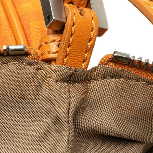 Pre-owned Fendi Zucchino Canvas Hobo Orange