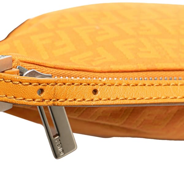 Pre-owned Fendi Zucchino Canvas Hobo Orange