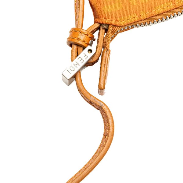 Pre-owned Fendi Zucchino Canvas Hobo Orange