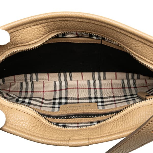 Pre-owned Burberry Leather Shoulder Bag Brown
