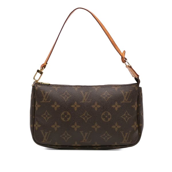 Pre-owned Louis Vuitton Monogram Pochette Accessoires Brown