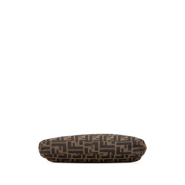 Pre-owned Fendi Zucca Canvas Shoulder Bag Brown