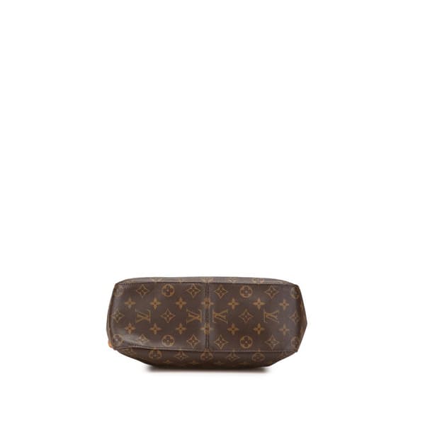 Pre-owned Louis Vuitton Monogram Looping GM Brown