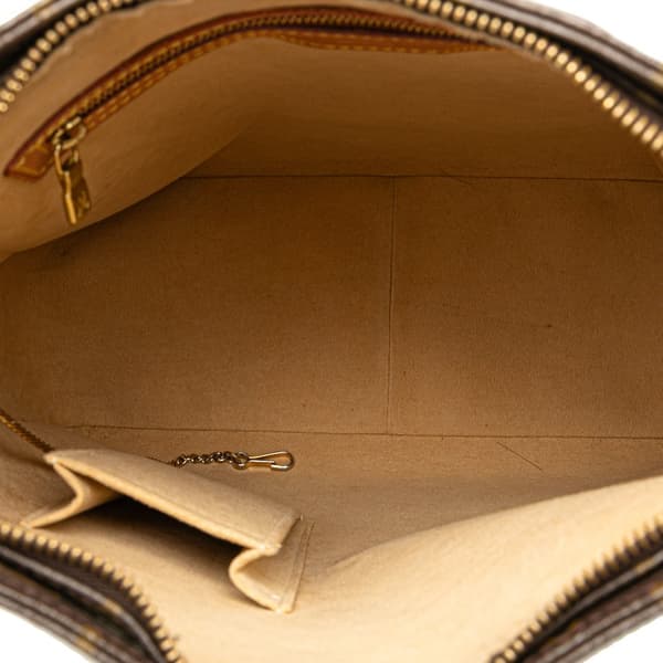 Pre-owned Louis Vuitton Monogram Looping GM Brown