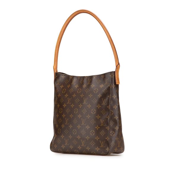 Pre-owned Louis Vuitton Monogram Looping GM Brown