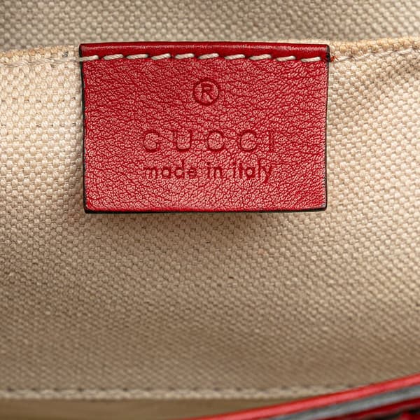 Pre-owned Gucci Medium Microguccissima Emily Shoulder Bag Red