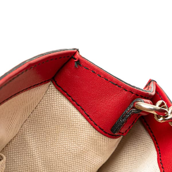 Pre-owned Gucci Medium Microguccissima Emily Shoulder Bag Red