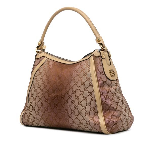 Pre-owned Gucci GG Lurex Scarlett Shoulder Bag Brown