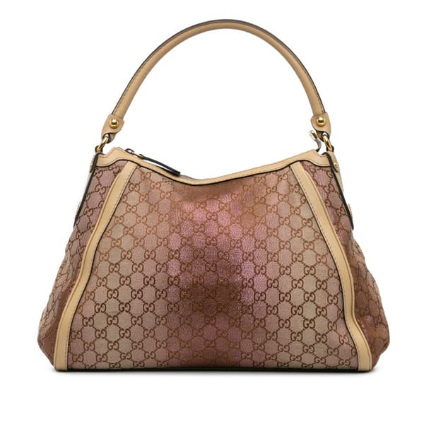 Pre-owned Gucci GG Lurex Scarlett Shoulder Bag Brown