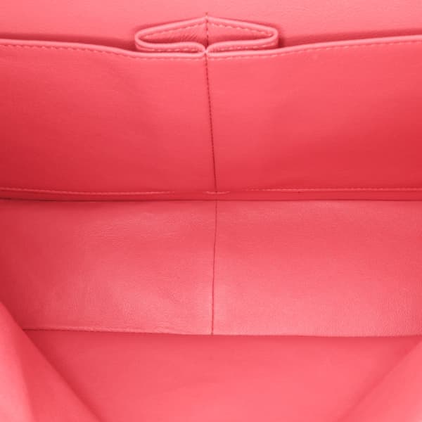 Pre-owned Chanel Jumbo Classic Lambskin Double Flap Pink