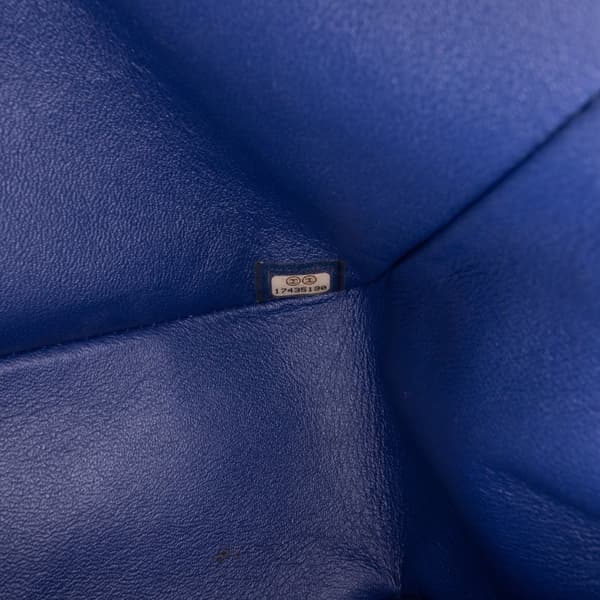 Pre-owned Chanel Jumbo Classic Patent Double Flap Blue