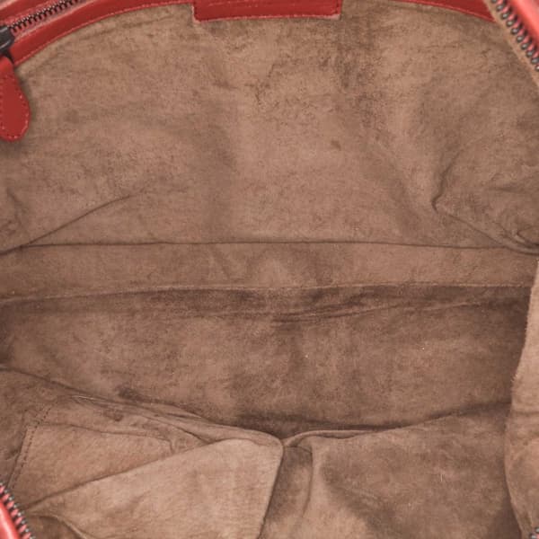 Pre-owned Bottega Veneta Nappa Intrecciato Montaigne Shoulder Bag Red