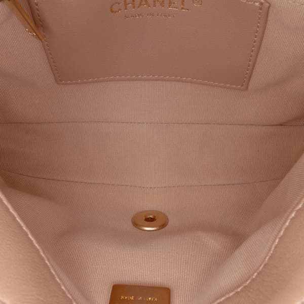 Pre-owned Chanel Small Quilted Lambskin Funky Town Flap Brown