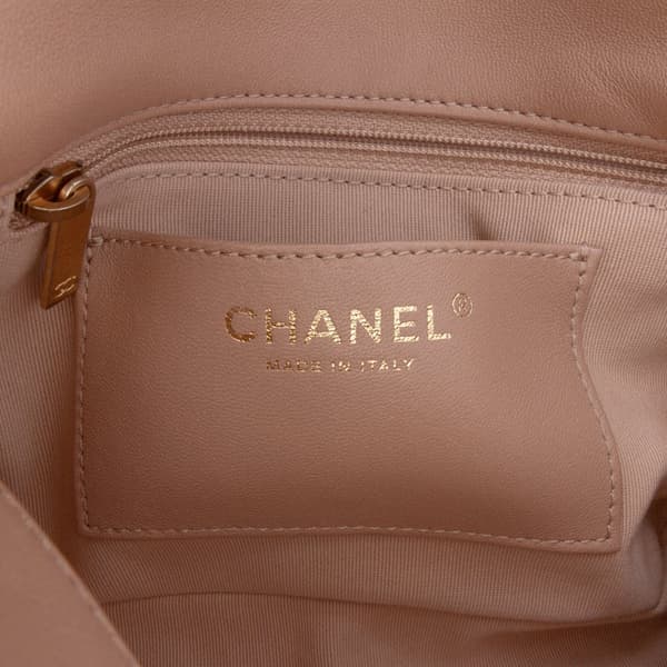 Pre-owned Chanel Small Quilted Lambskin Funky Town Flap Brown