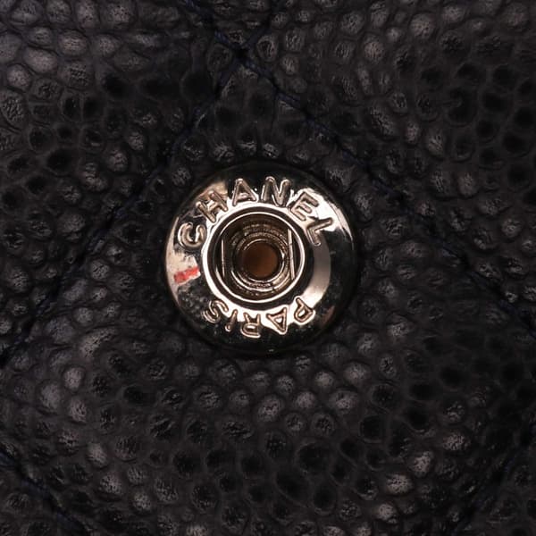 Pre-owned Chanel Jumbo Classic Caviar Double Flap Gray