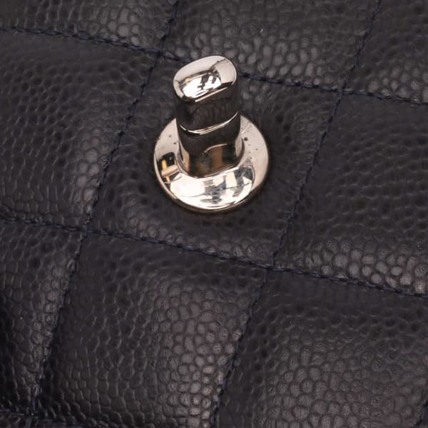 Pre-owned Chanel Jumbo Classic Caviar Double Flap Gray