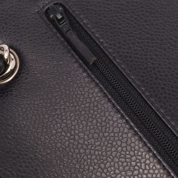 Pre-owned Chanel Jumbo Classic Caviar Double Flap Gray