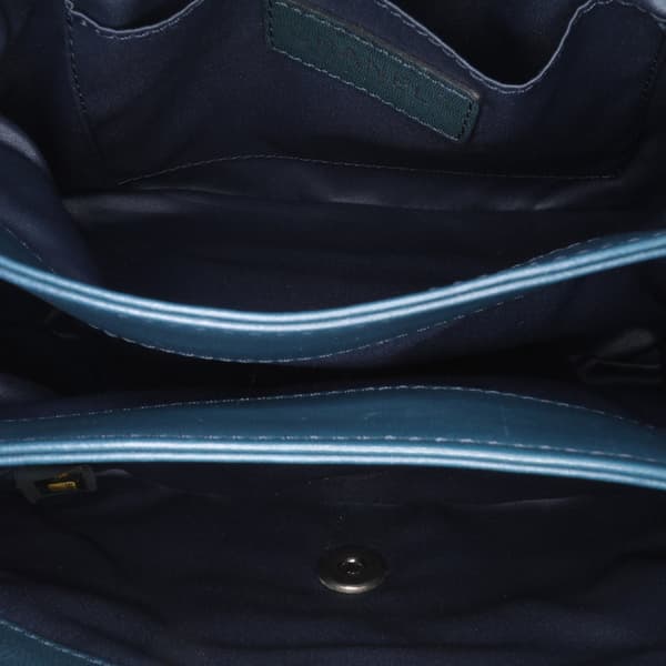 Pre-owned Chanel Quilted Lambskin Accordion Flap Blue