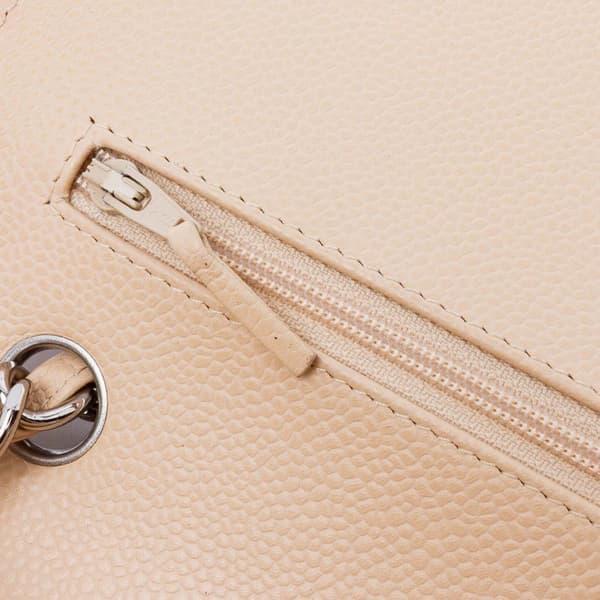 Pre-owned Chanel Jumbo Classic Caviar Double Flap Brown