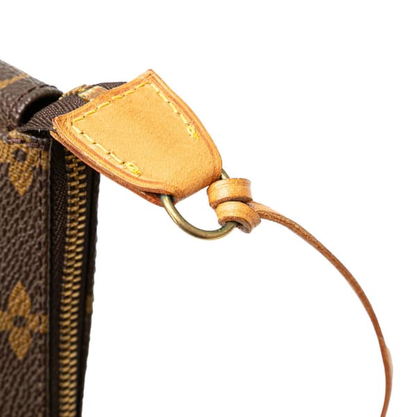 Pre-owned Louis Vuitton Monogram Pochette Accessoires Brown