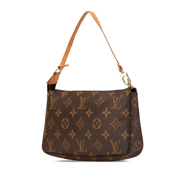 Pre-owned Louis Vuitton Monogram Pochette Accessoires Brown
