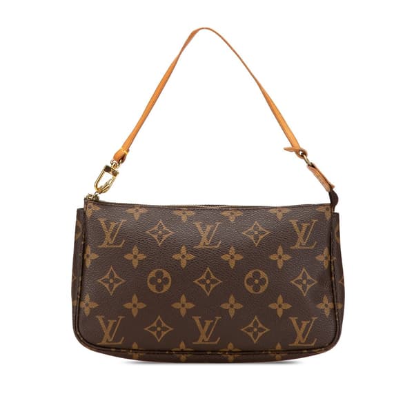 Pre-owned Louis Vuitton Monogram Pochette Accessoires Brown